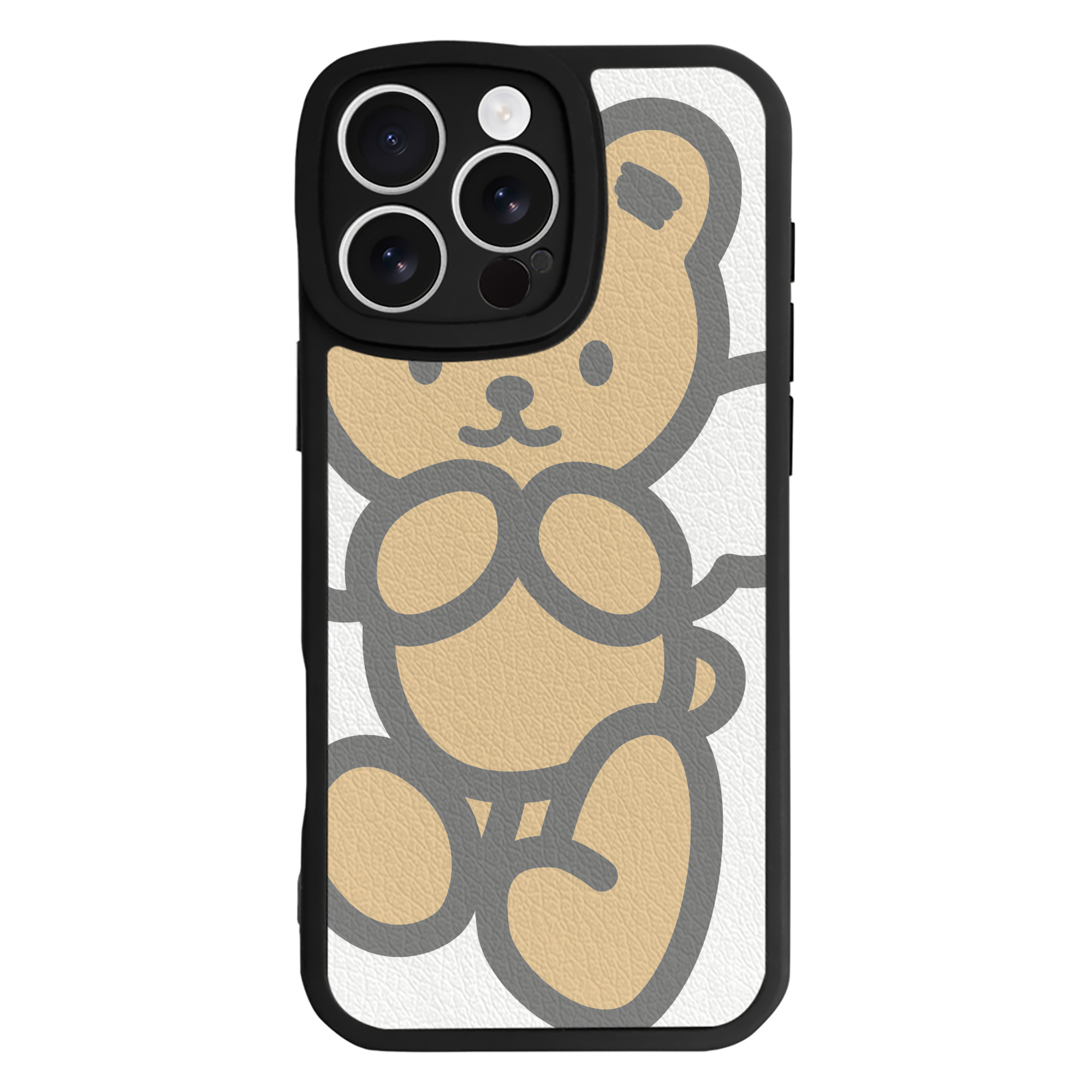 （画像用） Hello Kitty ハローキティ 【iPhone 16シリーズ対応】シリコンスマホケース（レザー調） 材質：シリコン